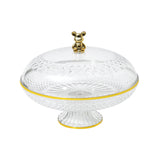 Maxbell Fruit Plate with Lid Dustproof Cake Stand for Afternoon Tea Banquet Holidays L