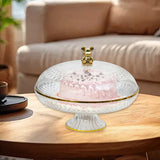 Maxbell Fruit Plate with Lid Dustproof Cake Stand for Afternoon Tea Banquet Holidays L