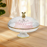Maxbell Fruit Plate with Lid Dustproof Cake Stand for Afternoon Tea Banquet Holidays L