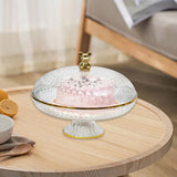 Maxbell Fruit Plate with Lid Dustproof Cake Stand for Afternoon Tea Banquet Holidays L