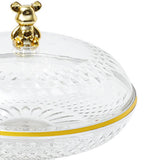 Maxbell Fruit Plate with Lid Dustproof Cake Stand for Afternoon Tea Banquet Holidays S