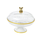 Maxbell Fruit Plate with Lid Dustproof Cake Stand for Afternoon Tea Banquet Holidays S