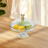 Maxbell Fruit Plate with Lid Dustproof Cake Stand for Afternoon Tea Banquet Holidays S