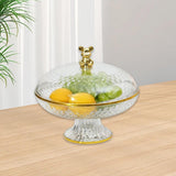 Maxbell Fruit Plate with Lid Dustproof Cake Stand for Afternoon Tea Banquet Holidays S
