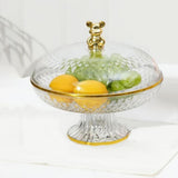 Maxbell Fruit Plate with Lid Dustproof Cake Stand for Afternoon Tea Banquet Holidays S