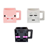 Maxbell Square Coffee Mug Decor Milk Tea Water Cup for Party Supplies Kitchen Office Pink