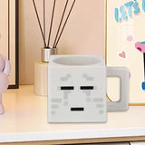 Maxbell Square Coffee Mug Decor Milk Tea Water Cup for Party Supplies Kitchen Office Grey