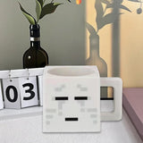 Maxbell Square Coffee Mug Decor Milk Tea Water Cup for Party Supplies Kitchen Office Grey