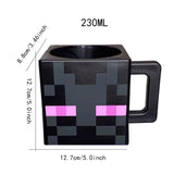 Maxbell Square Coffee Mug Decor Milk Tea Water Cup for Party Supplies Kitchen Office Black
