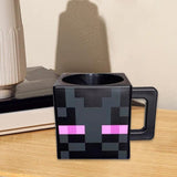 Maxbell Square Coffee Mug Decor Milk Tea Water Cup for Party Supplies Kitchen Office Black