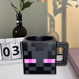 Maxbell Square Coffee Mug Decor Milk Tea Water Cup for Party Supplies Kitchen Office Black