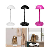 Maxbell Wig Stand Multifunction Portable Sturdy Hat Display Stand Mall Home Shop White