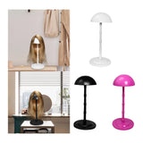 Maxbell Wig Stand Multifunction Portable Sturdy Hat Display Stand Mall Home Shop White