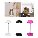 Maxbell Wig Stand Multifunction Portable Sturdy Hat Display Stand Mall Home Shop White