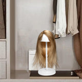 Maxbell Wig Stand Multifunction Portable Sturdy Hat Display Stand Mall Home Shop White