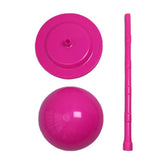 Maxbell Wig Stand Multifunction Portable Sturdy Hat Display Stand Mall Home Shop Rose Red