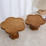 Maxbell Pedestal Stand Tall Footed Display Tray Bathroom Fireplace Cake Wooden Riser 17.5cmx9cm