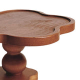 Maxbell Pedestal Stand Tall Footed Display Tray Bathroom Fireplace Cake Wooden Riser 19cmx9cm