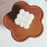 Maxbell Pedestal Stand Tall Footed Display Tray Bathroom Fireplace Cake Wooden Riser 19cmx9cm