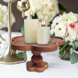 Maxbell Pedestal Stand Tall Footed Display Tray Bathroom Fireplace Cake Wooden Riser 19cmx9cm