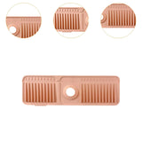 Maxbell Sink Splash Guard Foldable Kitchen Sink Drain Pad for Countertop Bathroom RV Pink