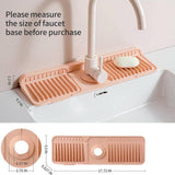 Maxbell Sink Splash Guard Foldable Kitchen Sink Drain Pad for Countertop Bathroom RV Pink
