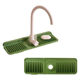 Maxbell Sink Splash Guard Foldable Kitchen Sink Drain Pad for Countertop Bathroom RV Green