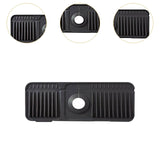 Maxbell Sink Splash Guard Foldable Kitchen Sink Drain Pad for Countertop Bathroom RV Black
