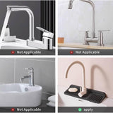 Maxbell Sink Splash Guard Foldable Kitchen Sink Drain Pad for Countertop Bathroom RV Black