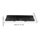 Maxbell Silicone Faucet Mat Reusable Sink Draining Mat for Household RV Laundry Room black 46x14.5x1.68cm