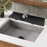Maxbell Silicone Faucet Mat Reusable Sink Draining Mat for Household RV Laundry Room black 46x14.5x1.68cm
