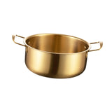 Maxbell Korean Ramen Pot with Handle Portable Practical Stainless Steel Multipurpose Diameter 18cm