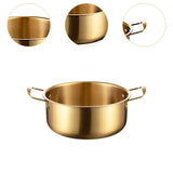 Maxbell Korean Ramen Pot with Handle Portable Practical Stainless Steel Multipurpose Diameter 18cm
