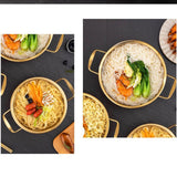 Maxbell Korean Ramen Pot with Handle Portable Practical Stainless Steel Multipurpose Diameter 18cm