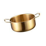 Maxbell Korean Ramen Pot with Handle Portable Practical Stainless Steel Multipurpose Diameter 20cm