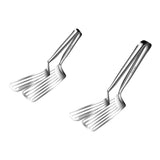 Maxbell Flipper Spatula with Tong Multipurpose Kitchen Gadget for BBQ Pizza Pies Egg Length 31 cm