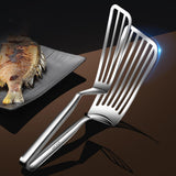 Maxbell Flipper Spatula with Tong Multipurpose Kitchen Gadget for BBQ Pizza Pies Egg Length 31 cm