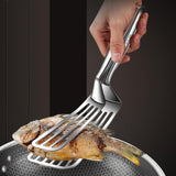 Maxbell Flipper Spatula with Tong Multipurpose Kitchen Gadget for BBQ Pizza Pies Egg Length 31 cm