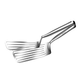 Maxbell Flipper Spatula with Tong Multipurpose Kitchen Gadget for BBQ Pizza Pies Egg Length 35.5 cm