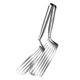 Maxbell Flipper Spatula with Tong Multipurpose Kitchen Gadget for BBQ Pizza Pies Egg Length 35.5 cm