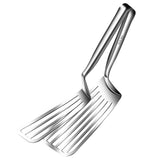 Maxbell Flipper Spatula with Tong Multipurpose Kitchen Gadget for BBQ Pizza Pies Egg Length 35.5 cm