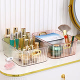 Maxbell Acrylic Makeup Storage Bin Jewelry Organizer Multipurpose for Sundries Snack Dark Green