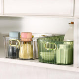 Maxbell Acrylic Makeup Storage Bin Jewelry Organizer Multipurpose for Sundries Snack Dark Green