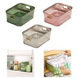 Maxbell Acrylic Makeup Storage Bin Jewelry Organizer Multipurpose for Sundries Snack Dark Green