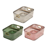 Maxbell Acrylic Makeup Storage Bin Jewelry Organizer Multipurpose for Sundries Snack Dark Green