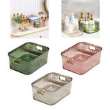 Maxbell Acrylic Makeup Storage Bin Jewelry Organizer Multipurpose for Sundries Snack Dark Green