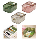 Maxbell Acrylic Makeup Storage Bin Jewelry Organizer Multipurpose for Sundries Snack Dark Green
