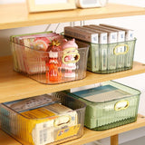 Maxbell Acrylic Makeup Storage Bin Jewelry Organizer Multipurpose for Sundries Snack Dark Green