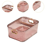 Maxbell Acrylic Makeup Storage Bin Jewelry Organizer Multipurpose for Sundries Snack Pink