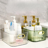 Maxbell Acrylic Makeup Storage Bin Jewelry Organizer Multipurpose for Sundries Snack Clear